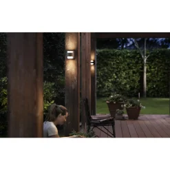 Outlet Philips GRASS UDENDØRS VÆGLAMPE ANTRACIT 5W