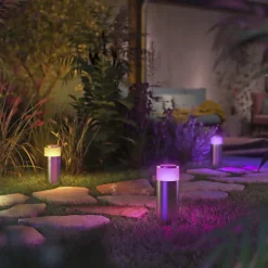 Clearance Philips Hue CALLA CALLA UDVIDELSE BEDLAMPE RUSTFRIT STÅL 25,2 CM