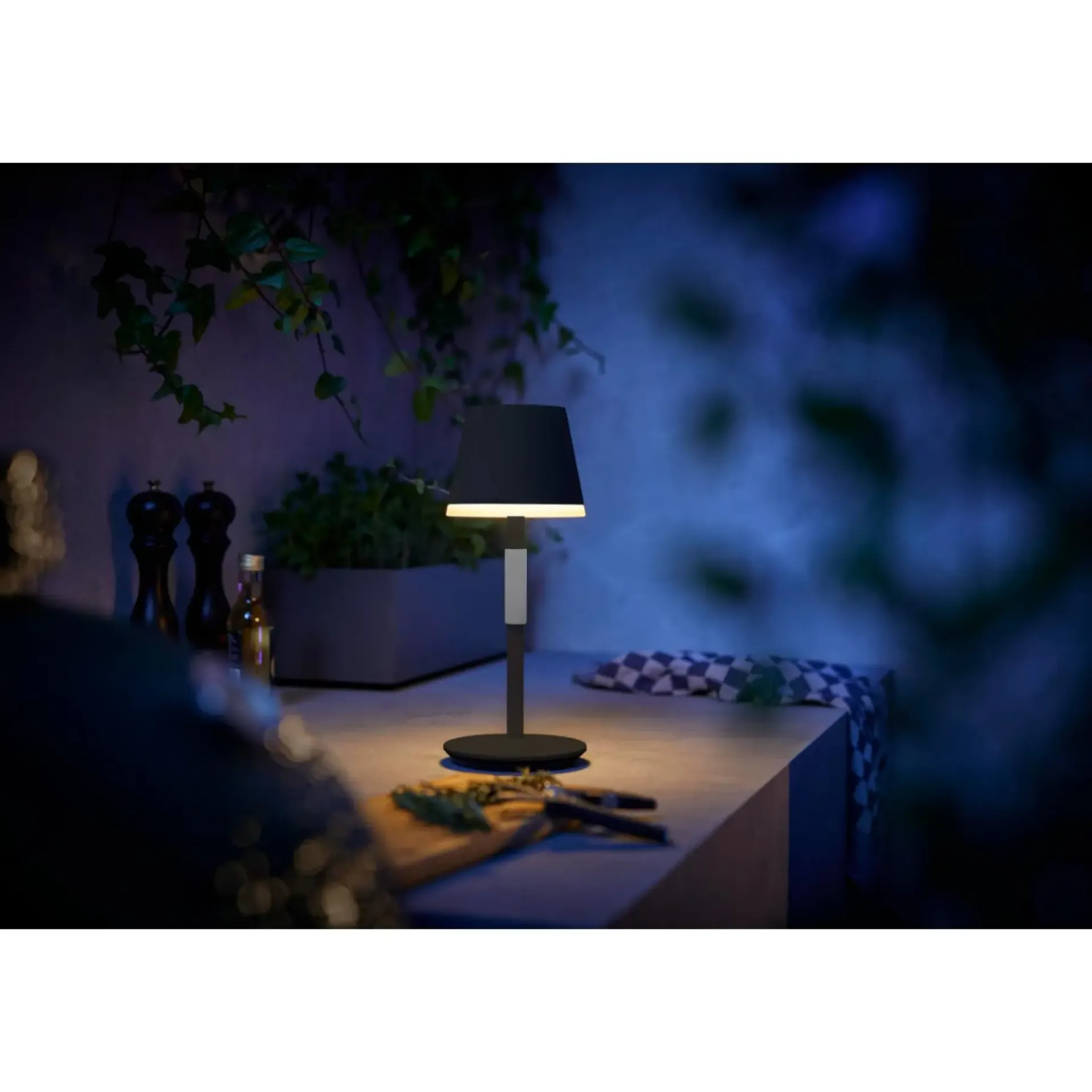 Sale Philips Hue GO BORDLAMPE SORT 38,8 CM