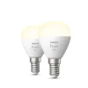 Online Philips Hue W 2-PAK SMART LED PÆRE E14 KRONE 6W