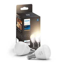 Online Philips Hue W 2-PAK SMART LED PÆRE E14 KRONE 6W