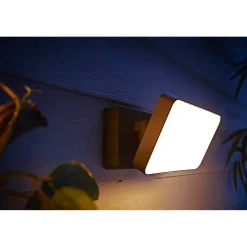 Outlet Philips Hue W WELCOME UDENDØRS VÆGLAMPE 15W SORT