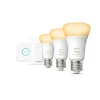 New Philips Hue WA 3 X E27, BRIDGE & FJERNBETJ. STARTSÆT