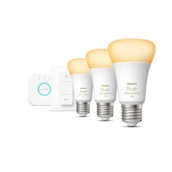 New Philips Hue WA 3 X E27, BRIDGE & FJERNBETJ. STARTSÆT