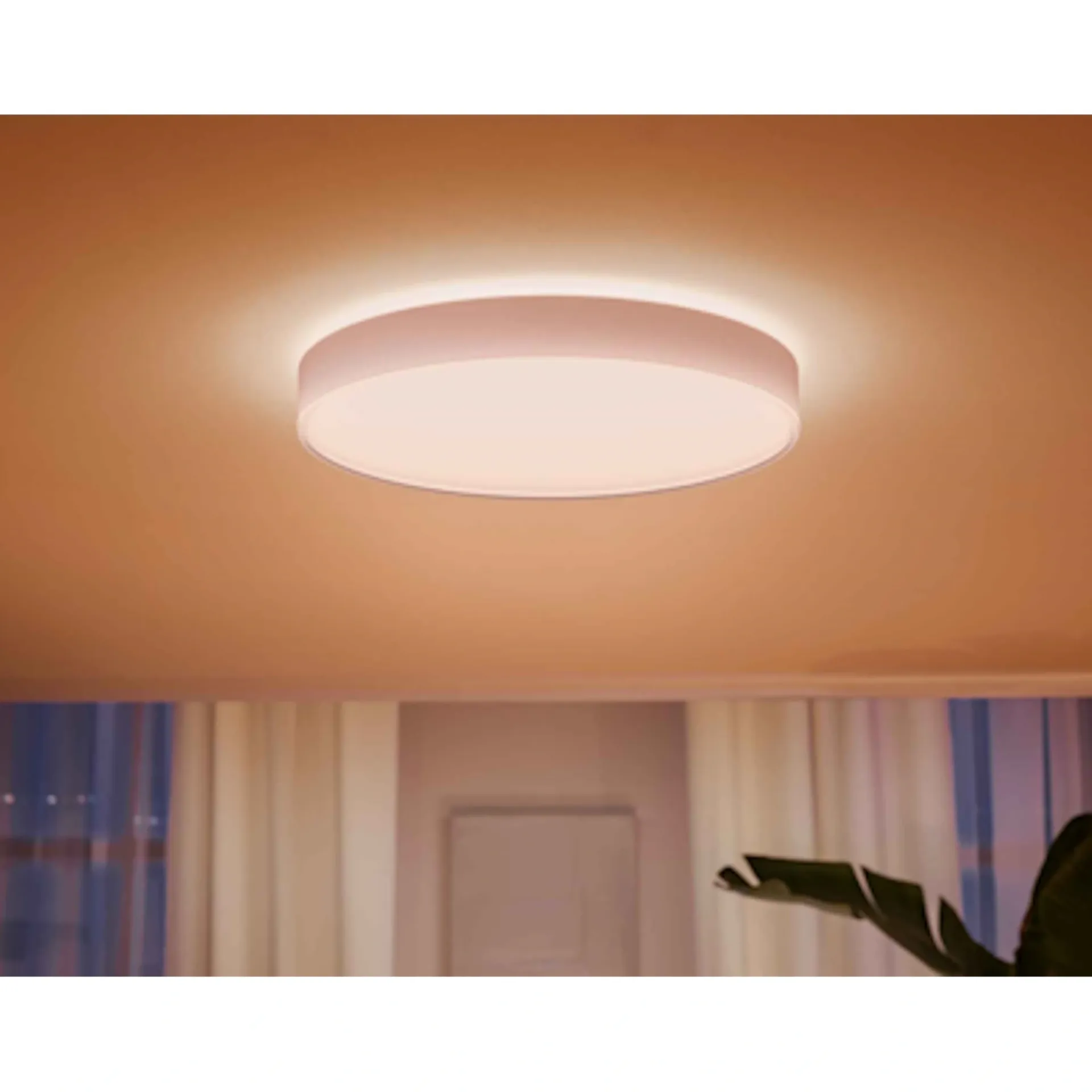 Clearance Philips Hue WA ENRAVE XL PLAFOND 48W HVID 600 MM