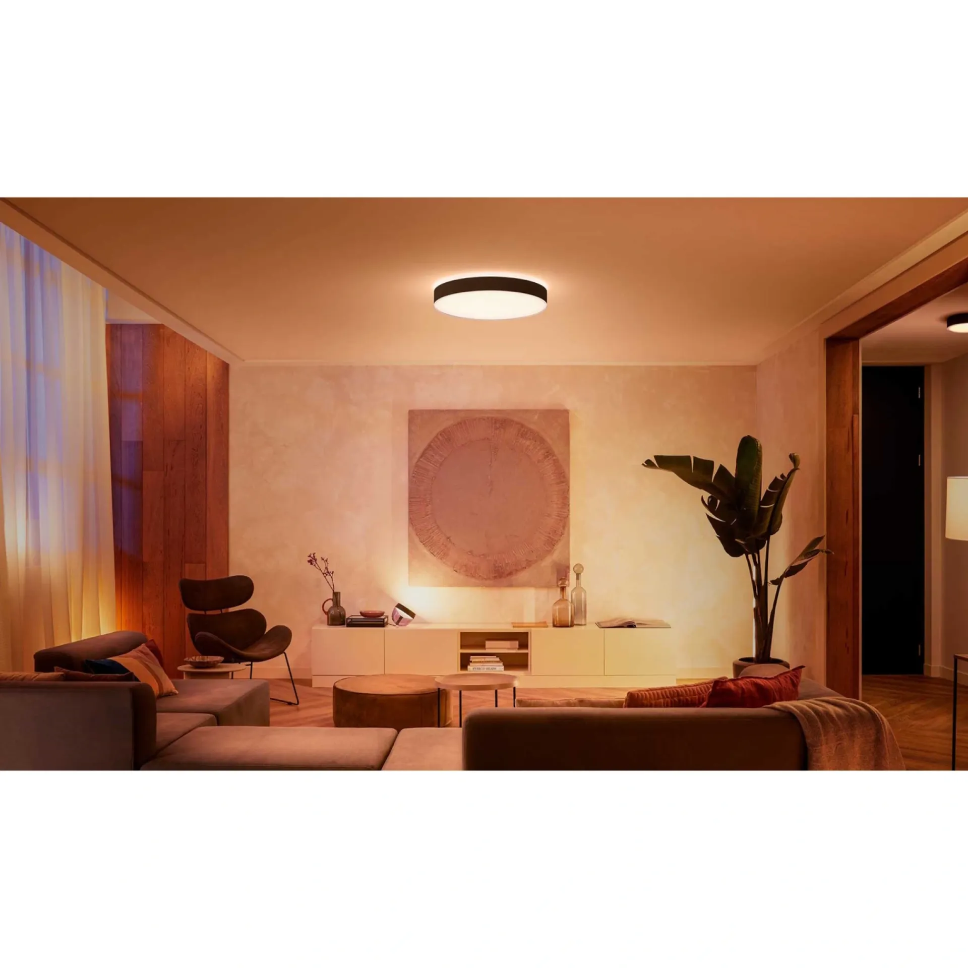 Online Philips Hue WA ENRAVE XL PLAFOND 48W SORT 600 MM