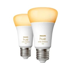Sale Philips Hue WA 2-PAK SMART LED PÆRE E27 STANDARD 11W