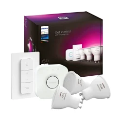 Best Philips Hue WCA 3 X GU10, BRIDGE & DIM. SWITCH STARTSÆT