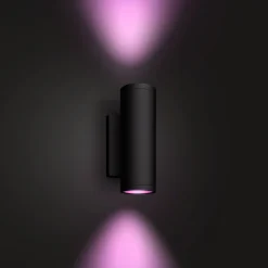 Outlet Philips Hue WCA APPEAR UDENDØRS VÆGLAMPE 16W SORT