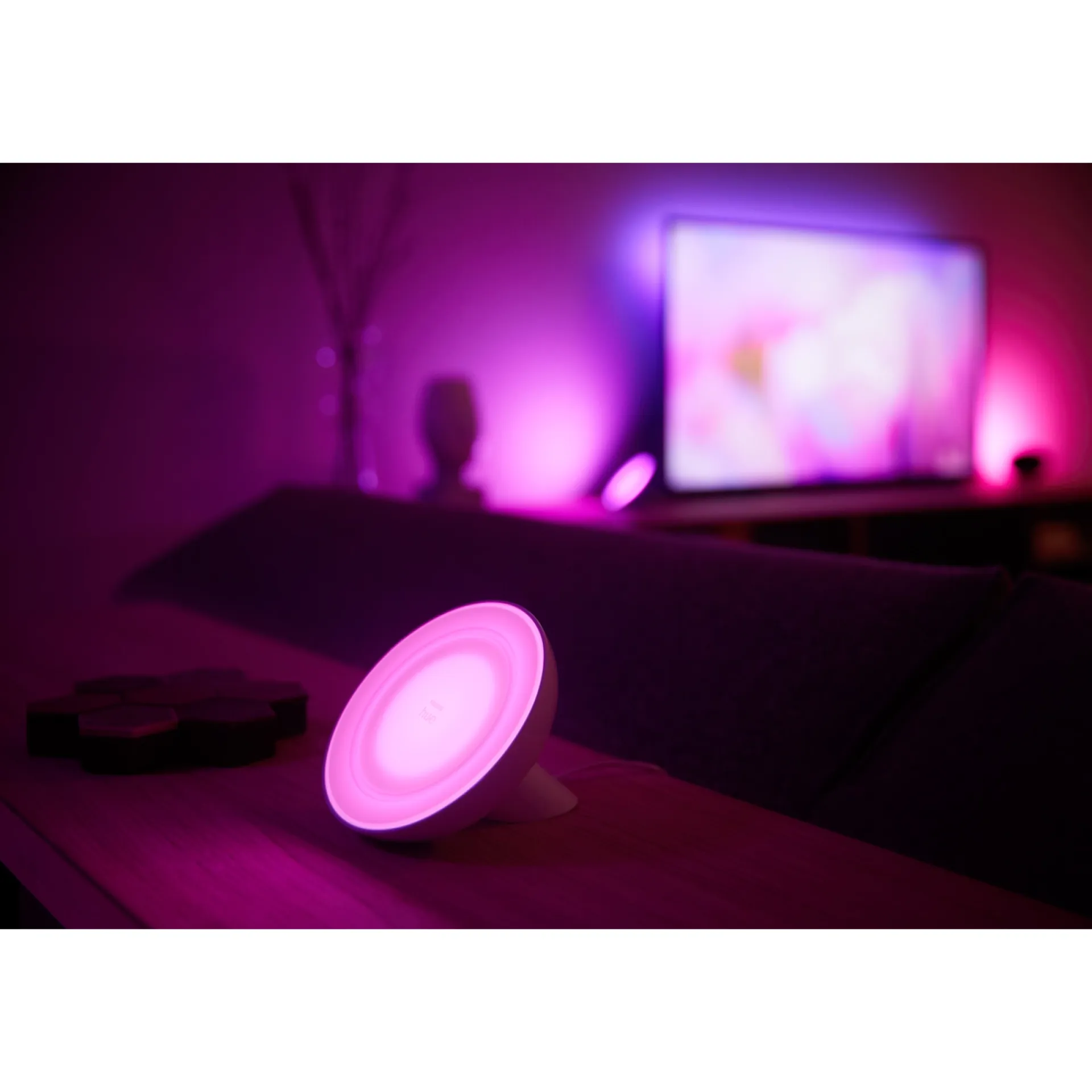 New Philips Hue WCA BLOOM BORDLAMPE HVID 10,1 CM
