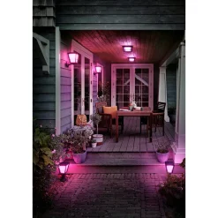 Hot Philips Hue WCA ECONIC SQUARE UDENDØRS VÆGLAMPE 15W SORT