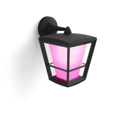 New Philips Hue WCA ECONIC UDENDØRS VÆGLAMPE 15W SORT