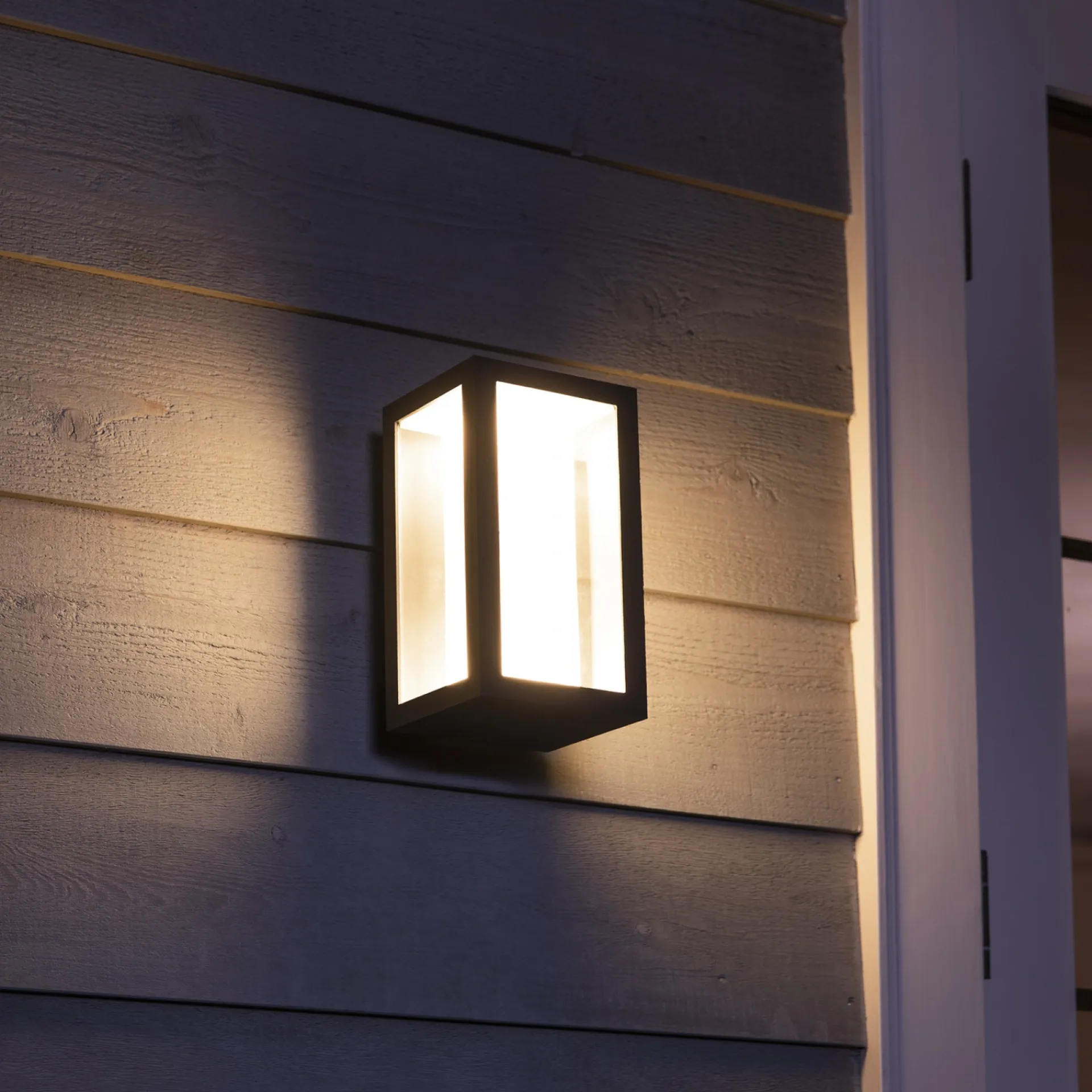 New Philips Hue WCA IMPRESS UDENDØRS VÆGLAMPE 16W SORT