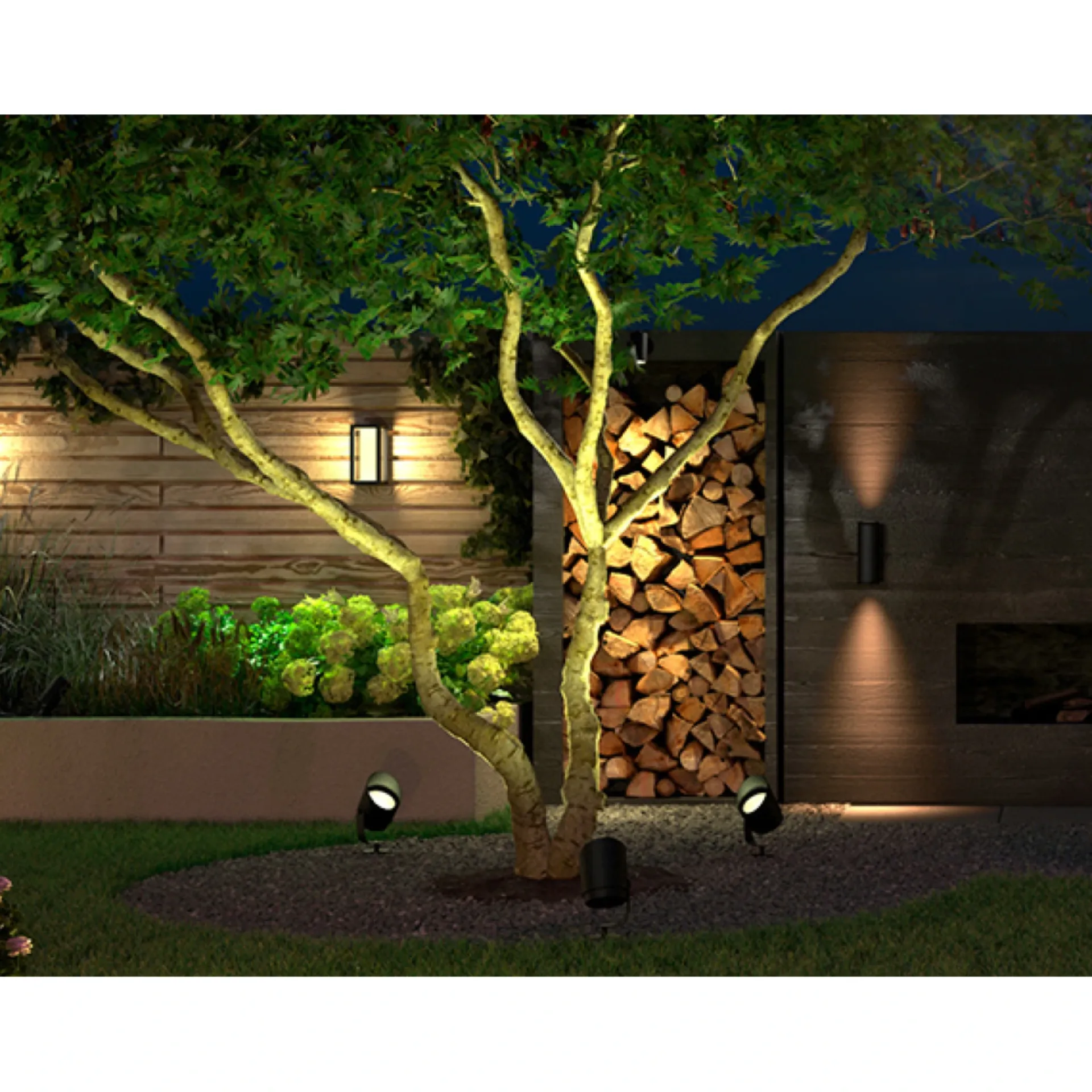 Best Philips Hue WCA LILY XL SPOTLAMPE SORT INTEGRERET LED 15W