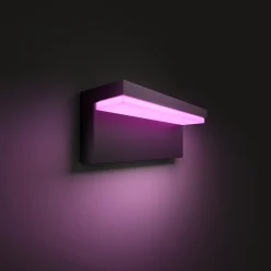 New Philips Hue WCA NYRO UDENDØRS VÆGLAMPE 14W SORT