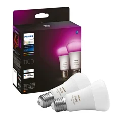 Online Philips Hue WCA 2-PAK SMART LED PÆRE E27 STANDARD 11W