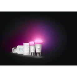 Outlet Philips Hue WCA SMART, 2 X E27, BRIDGE, DIM. SWITCH & PLUG STARTSÆT