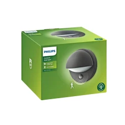 Discount Philips JUNE M/SENSOR UDENDØRS VÆGLAMPE ANTRACIT 12W