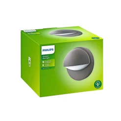Hot Philips JUNE UDENDØRS VÆGLAMPE ANTRACIT 12W