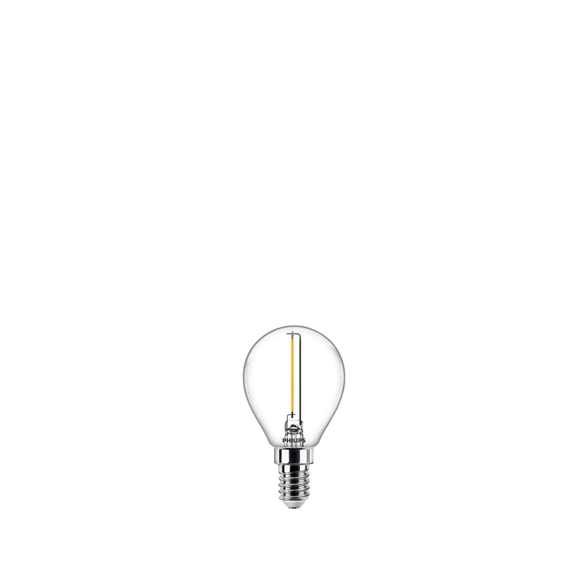 Best Philips KLAR LED PÆRE KRONE E14 1W