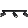 New Philips KOSIPO 3 SPOTLAMPE SORT GU10 3X5,5W