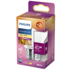 Clearance Philips LED PÆRE KRONE E27 3W