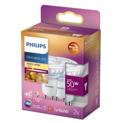Best Philips LED PÆRE SPOT GU10 4W