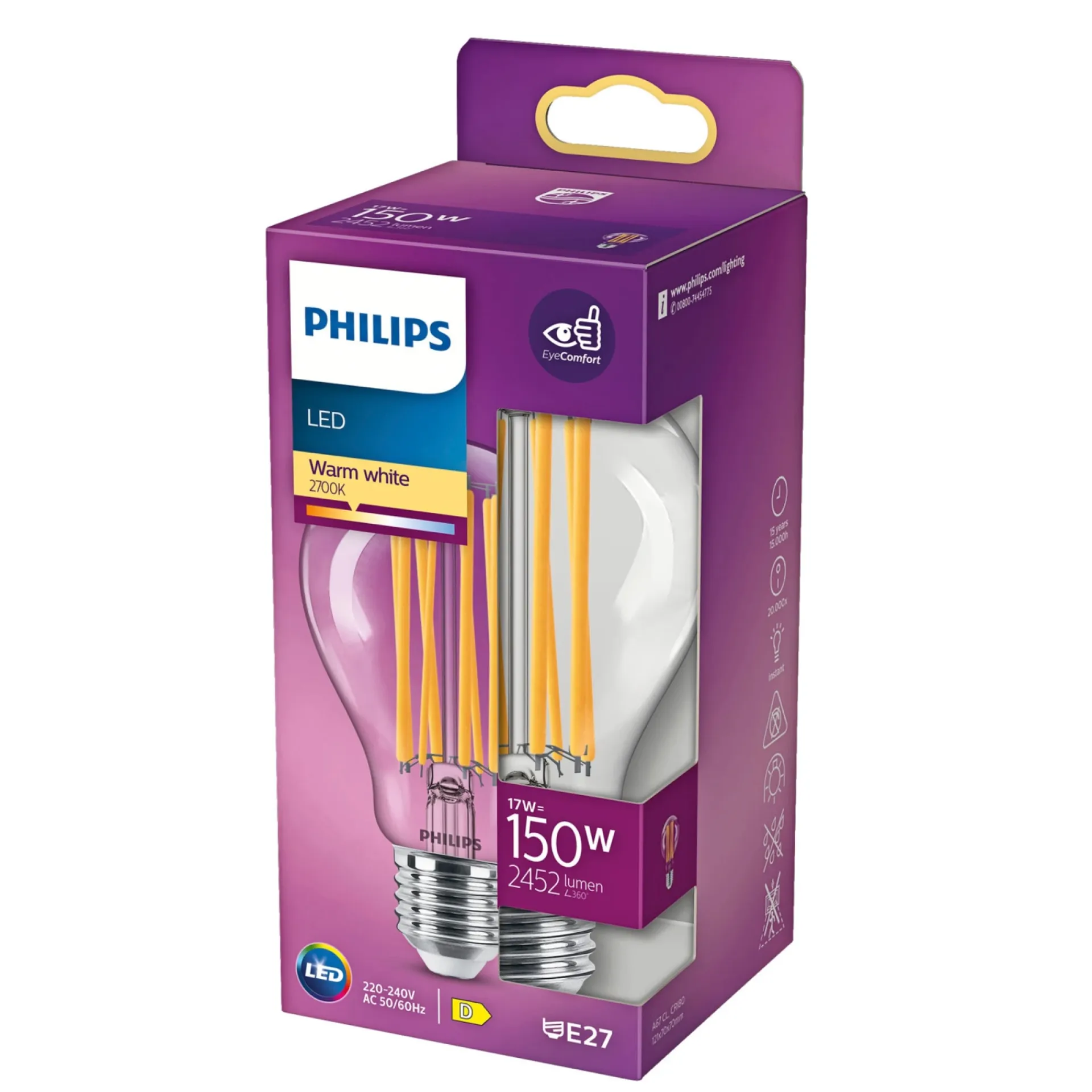 Hot Philips LED PÆRE STANDARD E27 17W