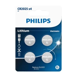 Hot Philips LITIUM CR2025 KNAPCELLE BATTERI 4 STK/PK