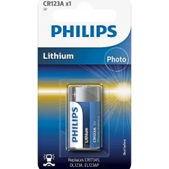 Outlet Philips LITIUM CR123A BATTERI 1 STK/PAK
