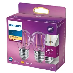 Outlet Philips P45 LED PÆRE STANDARD E27 2W