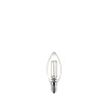 Philips 2-PAK KLAR LED PÆRE KERTE E14 2W