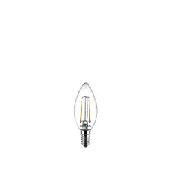 Philips 2-PAK KLAR LED PÆRE KERTE E14 2W