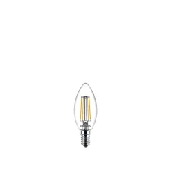 Hot Philips 2-PAK KLAR LED PÆRE KERTE E14 4W