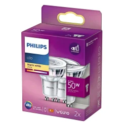 New Philips 2-PAK LED PÆRE SPOT GU10 4W