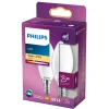 Clearance Philips 2-PAK MAT LED PÆRE KERTE E14 2W