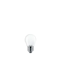 Discount Philips 2-PAK MAT LED PÆRE KRONE E27 4W