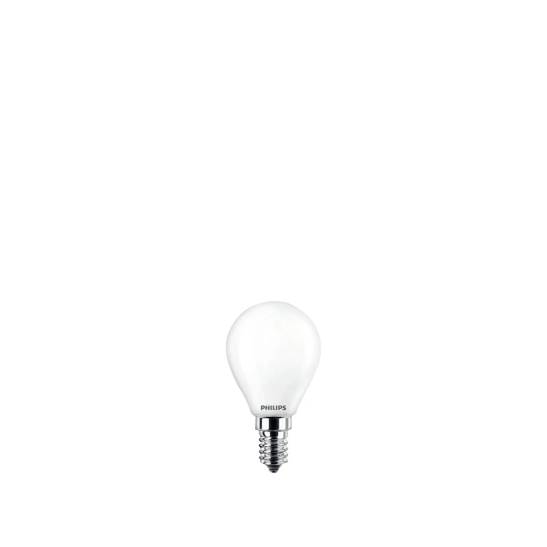 Philips 2-PAK MAT LED PÆRE KRONE E14 2W