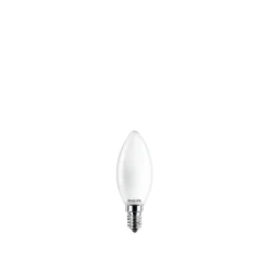 Best Philips 2-PAK MAT LED PÆRE KERTE E14 4W