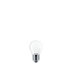 New Philips 2-PAK MAT LED PÆRE KRONE E27 2W