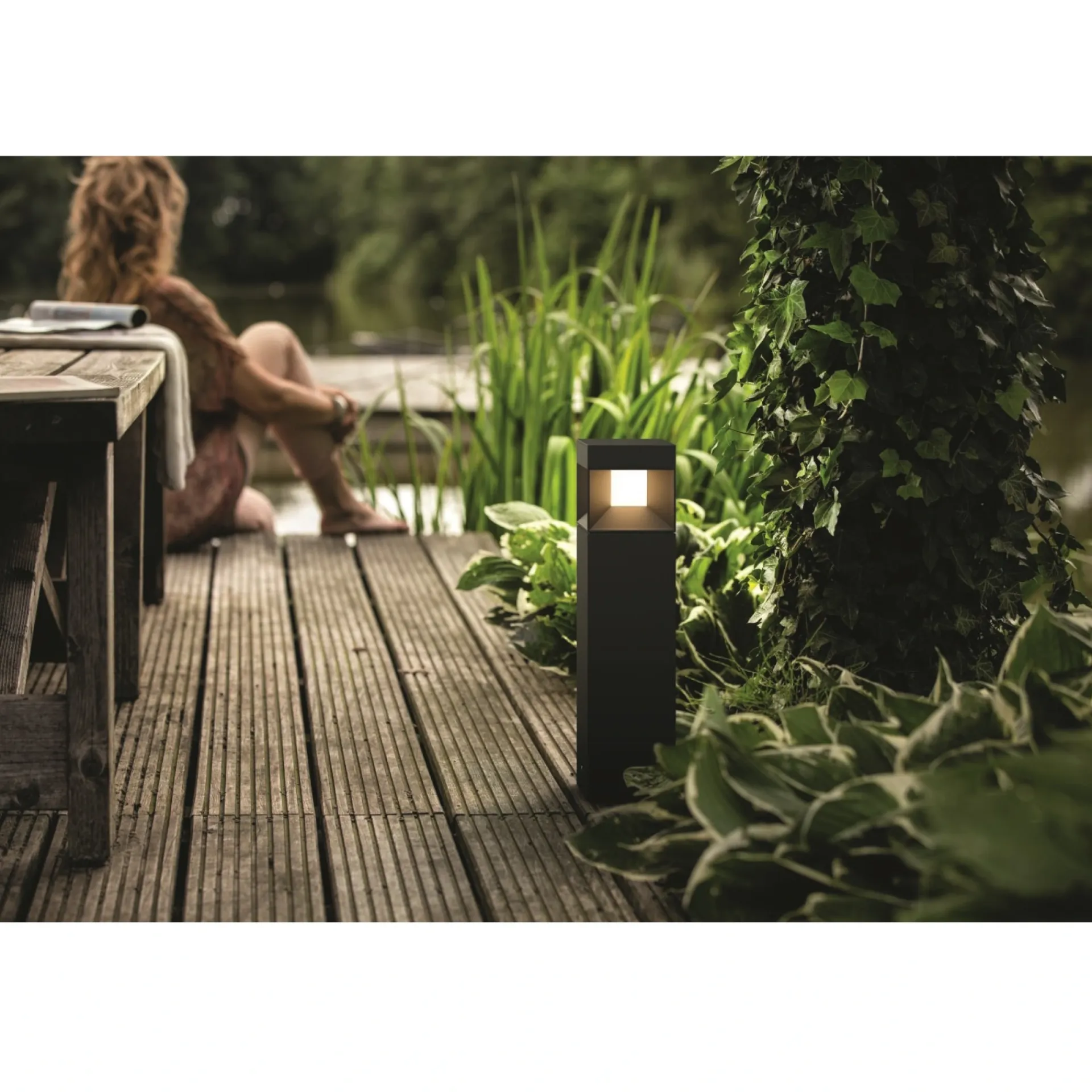 Discount Philips PARTERRE BEDLAMPE SORT 40 CM