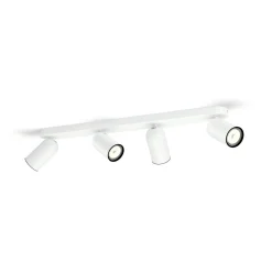 New Philips PONGEE 4 SKINNESPOT HVID GU10 4X5,5W
