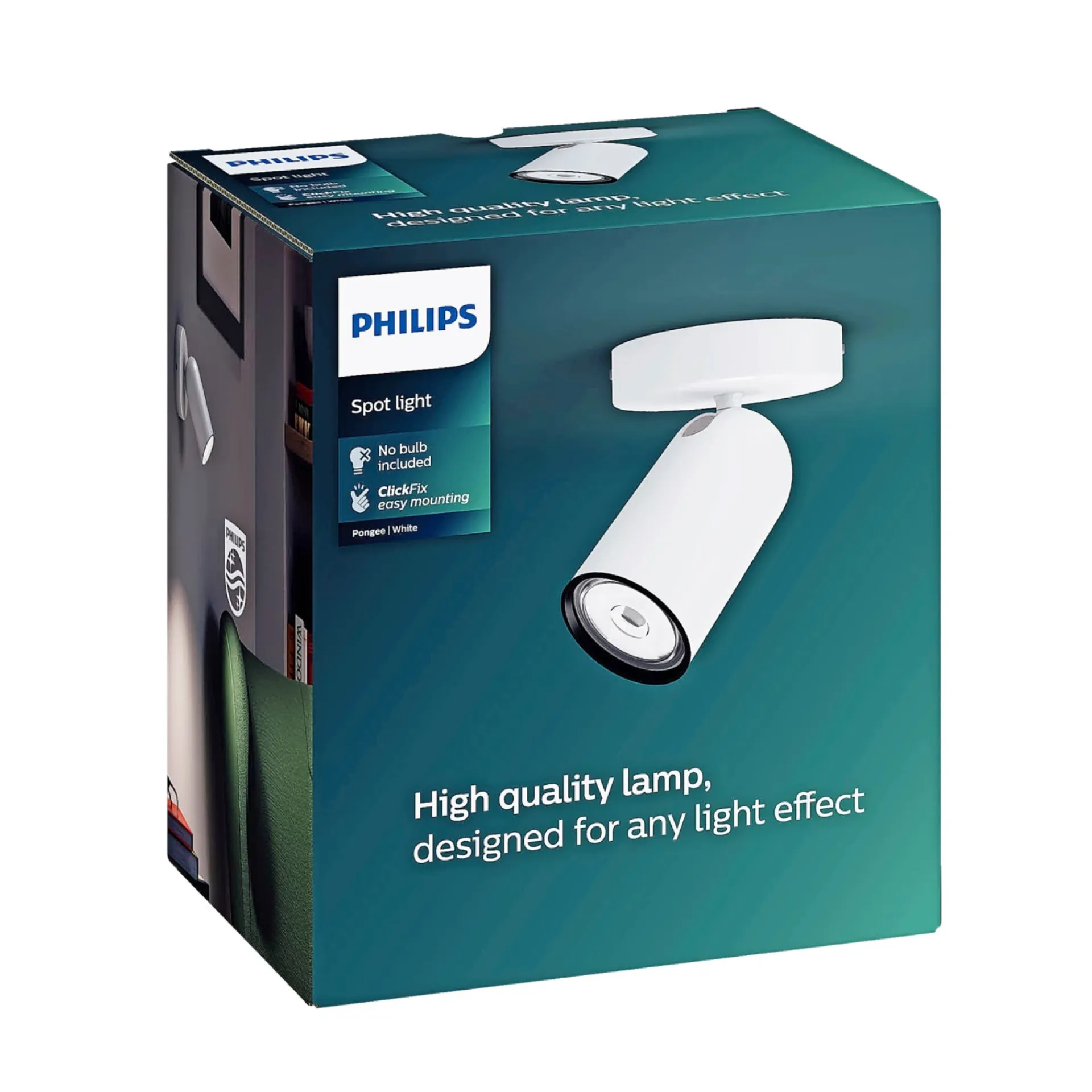 Best Philips PONGEE 1 SPOTLAMPE HVID GU10 5,5W
