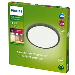 New Philips SCENESWITCH SUPERSLIM PLAFOND 15W SORT 25 CM