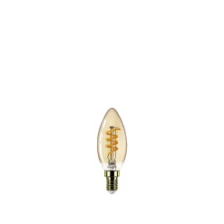 Sale Philips VINTAGE DÆMPBAR GULD DEKOPÆRE KERTE E14 15W