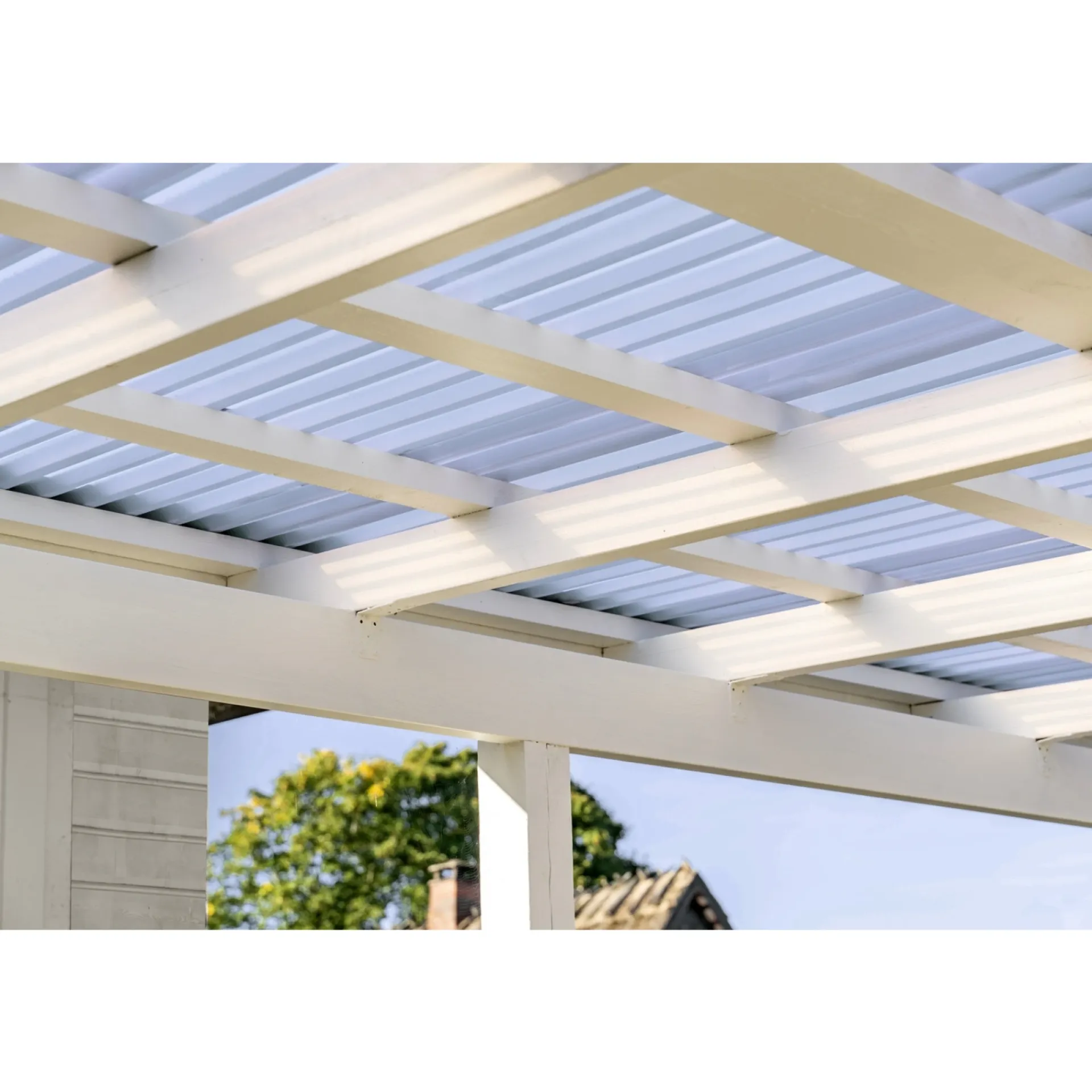 Outlet Plastmo JUMBOLITE TRAPEZPLADE 420 CM 106 CM OPAL HVID