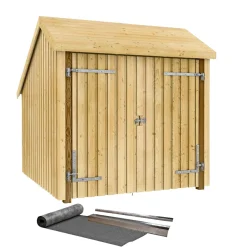 Online Plus 1 MODUL LUKKET INKL. TAGPAP OG ALULISTER CYKELSKUR 5,7 M2