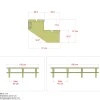 Online Plus 2 TRIN TERRASSETRAPPE 1800 X 370 MM