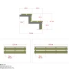 New Plus 2 TRIN TERRASSETRAPPE 1800 X 370 MM