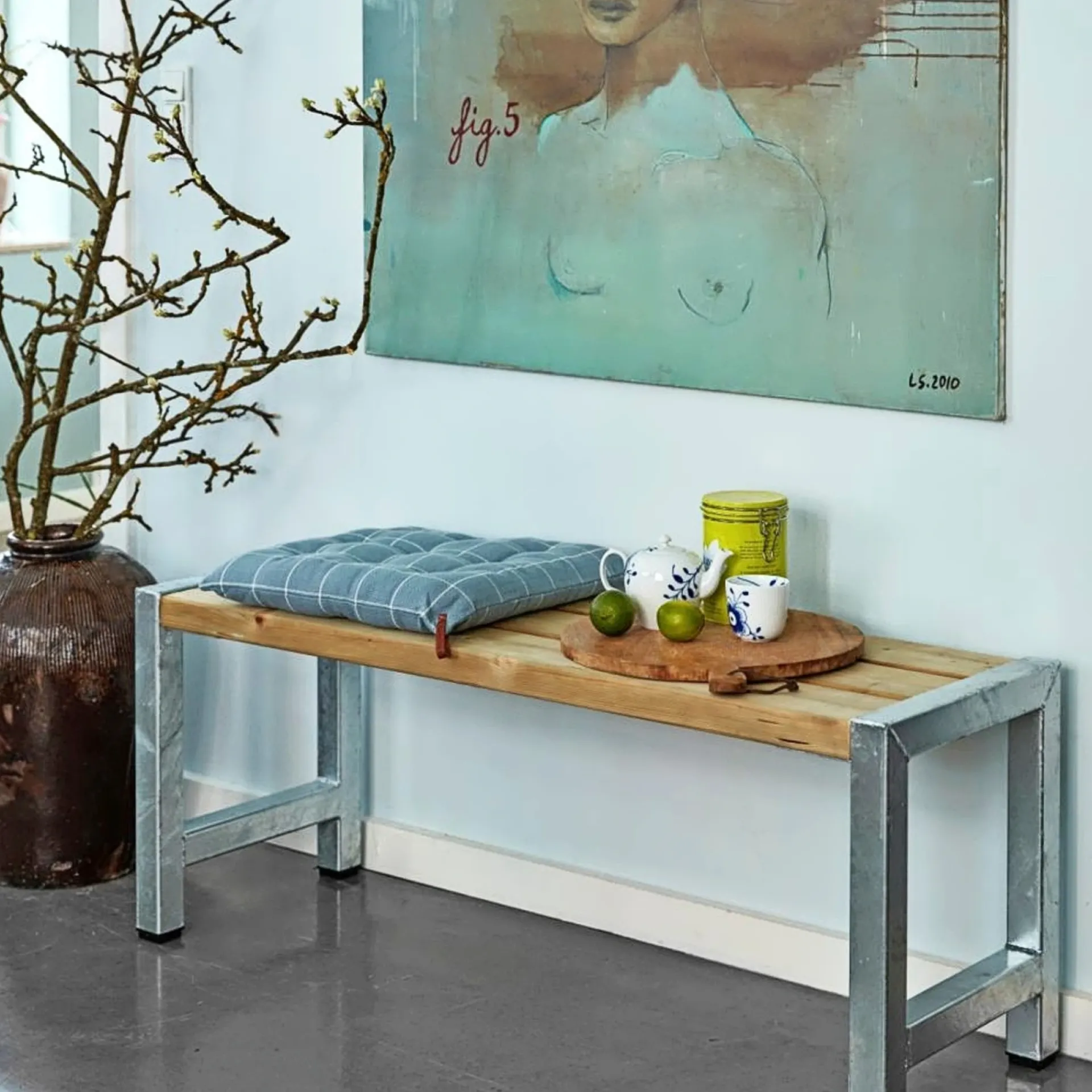 Clearance Plus CAFE BÆNK NATUR 127 CM